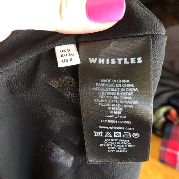 Anthropologie Whistles Mia Heart Print Mini Dress Size 4 - Picture 15 of 16